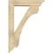 Ekena Millwork Legacy Traditional Rough Sawn Bracket w/ Offset Brace, Douglas Fir, 6"W x 26"D x 38"H BKT0604X26X38LEC01RDF - alternate 2